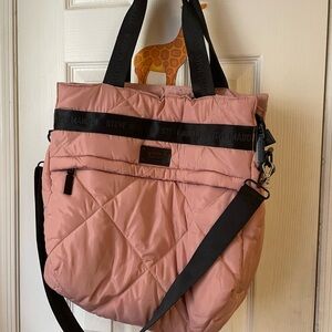 Steve Madden Pink Quilted Tote Bag